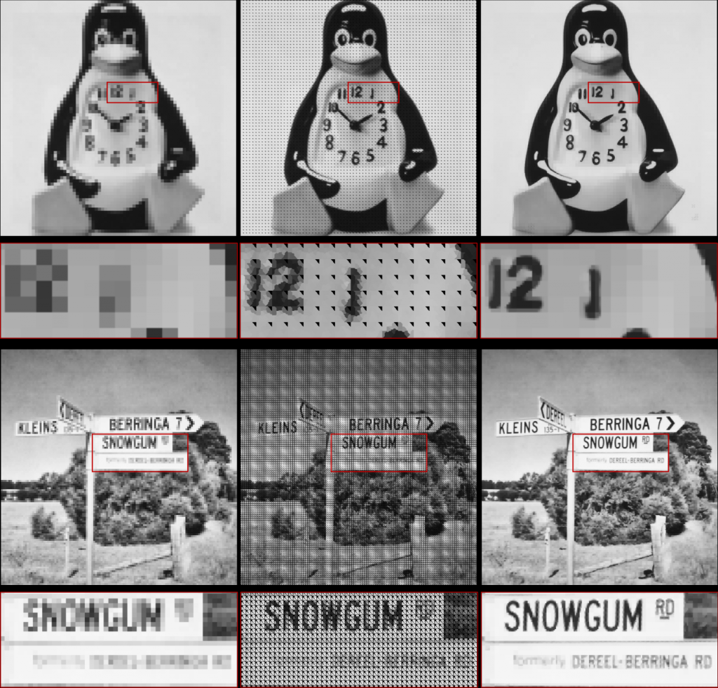 Sub-pixel Layout for Super-resolution